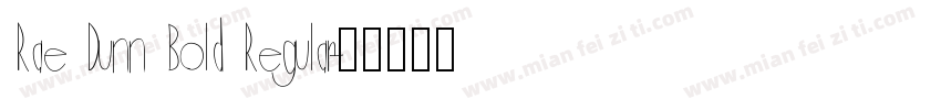 Rae Dunn Bold Regular字体转换